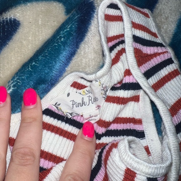 Striped Ribbed Tank Top - Picture 3 of 3